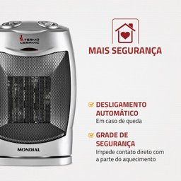 Aquecedor Mondial Termo Ceramica A-05 1500w - 4