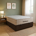 Ver imagem 1 de Cama Box Baú Casal Colchão Ortobom Airtech Springpocket