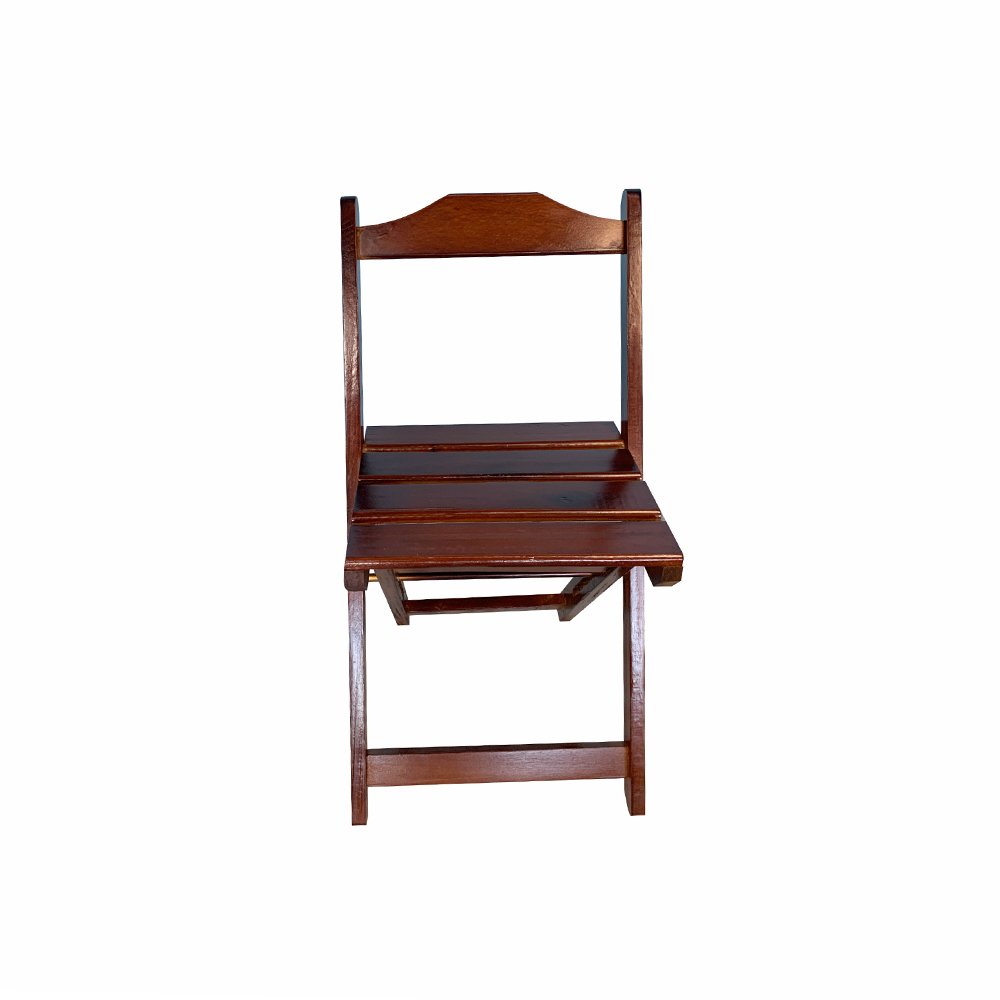 Kit 6 Cadeiras Dobráveis de Madeira Maciça Imbuia - 4