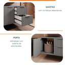 Ver imagem 2 de Armário para Banheiro Suspenso Ripy 60cm