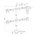 Ver imagem 3 de Suporte Articulado 4 Monitores com Base V48n Central Suportes