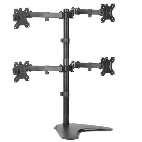 Suporte Articulado 4 Monitores com Base V48n Central Suportes