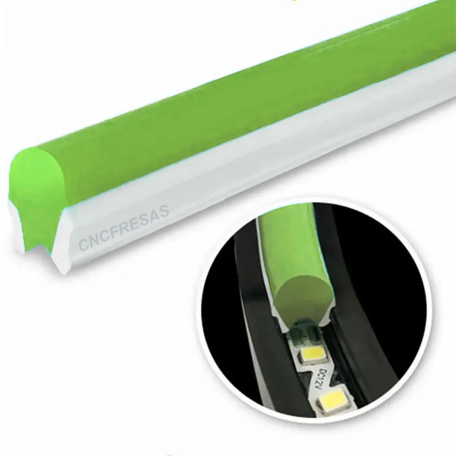 Kit 10 Metros de Led Neon 2º Geração com Fita Led 6mm e Mangueira de Silicone Separados Cncfresas Ki - 1
