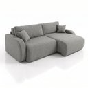 Ver imagem 2 de Sofá Cama Modular Orgânico Retrátil 4 Lugares 230cm Base Madeira Maciça Cancún