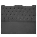 Ver imagem 1 de Cabeceira Dubai 100cm Suede - Renascer Decor:preto