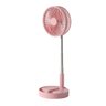 Ventilador Usb Recarregável Portátil Retrátil Dobrável Rosa - 2