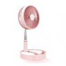 Ventilador Usb Recarregável Portátil Retrátil Dobrável Rosa - 1