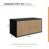 Armário para Banheiro Suspenso Ripy 80cm - 4