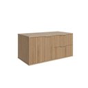 Ver imagem 2 de Armário para Banheiro Suspenso Ripy 80cm Yescasa Bege/Wood