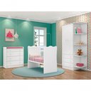 Ver imagem 5 de Guarda Roupa 825 + Berço Doce Sonho 1 + Cômoda Trocador 2523 Branco