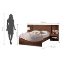 Ver imagem 6 de Cama Casal Zara com Mesa de Cabeceira Jacaranda Robel Móveis