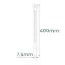 Ver imagem 6 de Abraçadeira Nylon Enforca Gato 7,6x400mm Preta 100 Un Ciser