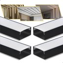 Ver imagem 1 de Perfil Led Sobrepor Alumínio 20x10mm 2m | Slim, Cortável e Resistente | Iluminação Residencial/comer