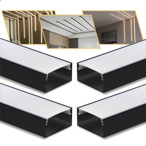 Perfil Led Sobrepor Alumínio 20x10mm 2m | Slim, Cortável e Resistente | Iluminação Residencial/comer