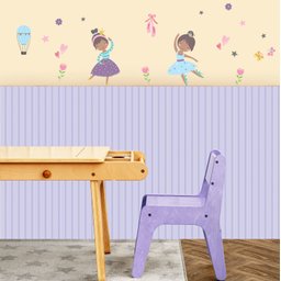 Papel de Parede Adesivo - Painel Ripado Adesivos Primeiro Quarto 2,60 de Altura Marrom Escuro - 3