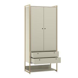 Guarda Roupa Closet Modulado Industrial 2 Porta 2 Gavetas Olivar - 7
