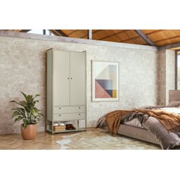 Guarda Roupa Closet Modulado Industrial 2 Porta 2 Gavetas Olivar - 3