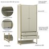 Guarda Roupa Closet Modulado Industrial 2 Porta 2 Gavetas Olivar - 6