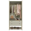 Ver imagem 4 de Guarda Roupa Closet Modulado Industrial 2 Porta 2 Gavetas Olivar