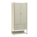 Ver imagem 2 de Guarda Roupa Modulado Closet Industrial 89cm 2 Portas 2 Gavetas 