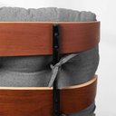 Ver imagem 5 de Poltrona Costela Slim Alta com Puff - Trellis Grafite Abra Cadabra