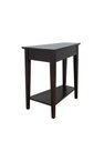 Ver imagem 3 de Mesa Lateral Sala com Prateleira Madeira Maciça Marrom Adan Idimex