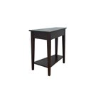 Ver imagem 3 de Mesa Lateral Sala com Prateleira Madeira Maciça Marrom Adan