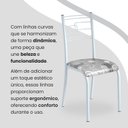 Ver imagem 7 de Conjunto Sala de Jantar Mesa Quadrada 70x70cm Tampo Granito Topázio 4 Cadeiras Paraty Branco/Paraopeba