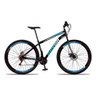 Bicicleta Aro 29 Freio a Disco Traseiro Shimano Aço 21 Velocidades Azul - 1
