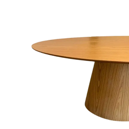 Mesa de Jantar Oval Cone 160x90 Cm Freijó Personal Moveis Design Mesa de Jantar Cone Laminada em Mad - 2