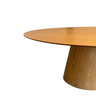 Mesa de Jantar Oval Cone 160x90 Cm Freijó Personal Moveis Design Mesa de Jantar Cone Laminada em Mad - 2