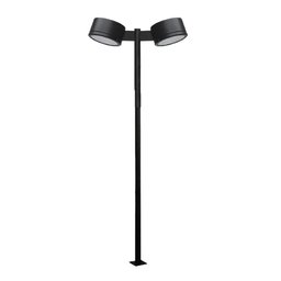 Poste Iluminaçao Publica 3 Metros Aço Pintura Eletrostatica Suporte Luminaria Refletor Residencial - 1
