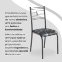 Ver imagem 7 de Conjunto Sala de Jantar Mesa Quadrada 70x70cm Tampo Mdp Off White 4 Cadeiras Paraty