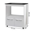 Ver imagem 4 de Balcao para Cooktop 4 Bocas Elisa Branco Mobbs