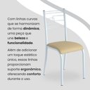 Ver imagem 7 de Conjunto Sala de Jantar Mesa Quadrada 70x70cm Tampo Mdp Off White 4 Cadeiras Paraty