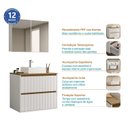 Ver imagem 7 de Conjunto de Banheiro com Cuba e Espelho 70cm Toronto Branco Yescasa
