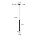 Ver imagem 4 de Lustre Pendente Nordecor Lana 2691 35cm Preto Led Bivolt Preto 2691