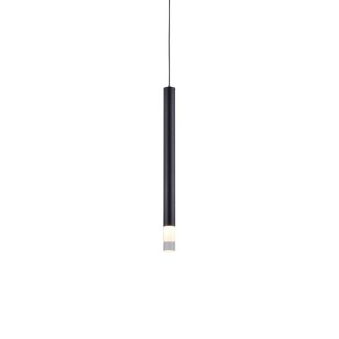 Lustre Pendente Nordecor Lana 2691 35cm Preto Led Bivolt Preto 2691