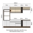 Ver imagem 6 de Cozinha Completa Vicenza com Armário e Balcão + Tampo Madesa