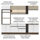 Ver imagem 4 de Cozinha Completa Vicenza com Armário e Balcão + Tampo Madesa