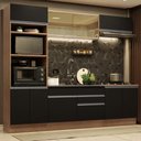 Ver imagem 1 de Cozinha Completa 270010 com Armário e Balcão Rustic/preto