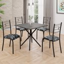 Preto Floral/Preto Fosco