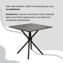 Ver mais imagens de Conjunto Sala de Jantar Mesa Quadrada 75x75cm Tampo Mdp Ardósia Indiana 4 Cadeiras Paraty