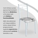 Ver imagem 7 de Conjunto Sala de Jantar Mesa Quadrada 75x75cm Tampo Mdp Ardósia Indiana 4 Cadeiras Paraty