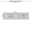 Ver imagem 4 de Cozinha Compacta Planejada 4 Peças 2 Aéreos 2 Balcões Soho CabeCasa MadeiraOriginals Azul/Freijó