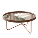 Ver imagem 1 de Mesa de Centro Alamanda Moderna Castanho Bronze Jb Bechara