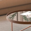 Ver imagem 2 de Mesa de Centro Alamanda Moderna Castanho Bronze Jb Bechara