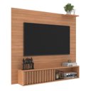 Ver imagem 2 de Painel Ripado para TV até 55 Polegadas 136CMX108CM Porta Ripada Tucson Marrom