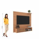Ver imagem 4 de Painel Ripado para TV até 55 Polegadas 136CMX108CM Porta Ripada Tucson Marrom