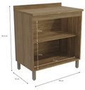 Ver imagem 2 de Balcão de Cozinha 2 Portas 80cm com Tampo e Pés Botanic Kappesberg